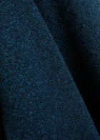 Sunspel Melangé Wool Polo Jumper Navy