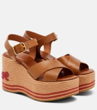 Chloé Chloé Sand leather wedge sandals
