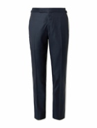 TOM FORD - Shelton Straight-Leg Sharkskin Wool Trousers - Blue