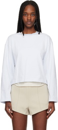 rag & bone White & Blue Kelly Boxy Striped Long-Sleeve T-shirt