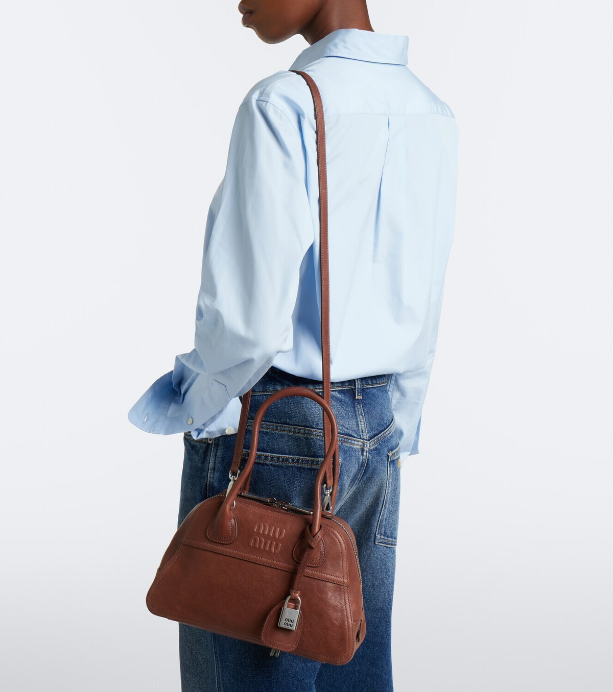 Miu Miu Vivant leather shoulder bag