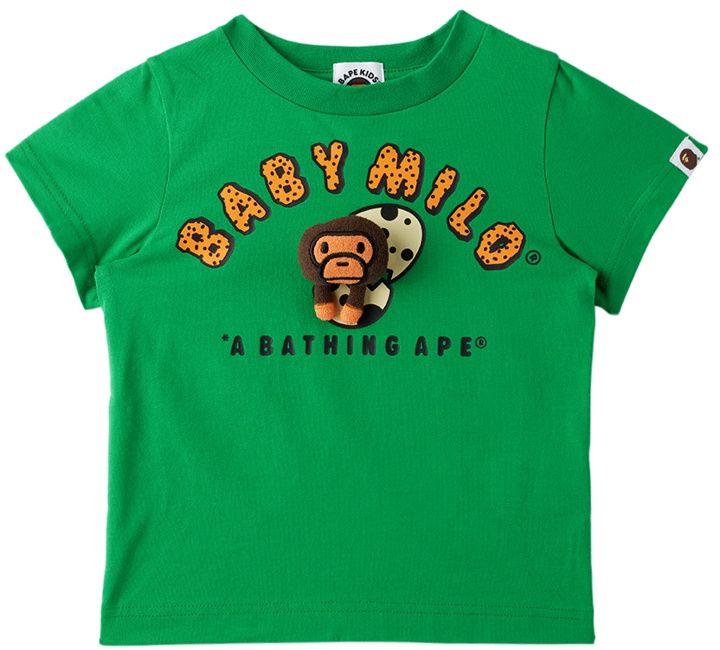 Photo: BAPE Baby Green Baby Milo Plush T-Shirt