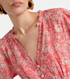 Velvet Mary floral cotton minidress