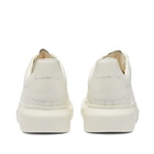 Alexander McQueen Men's Suede Wedge Sole Sneakers in Vanilla