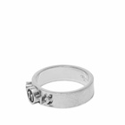 Maison Margiela Men's Number Logo Ring in Silver