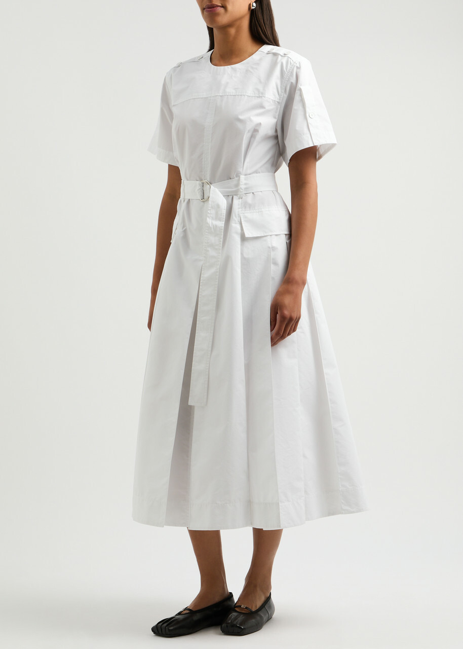 専用ページ　3.1 Phillip Lim  ニットジレ　白 3.1 Phillip Lim Belted Cotton-blend Midi Dress White 3.1