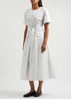 3.1 Phillip Lim Belted Cotton-blend Midi Dress White