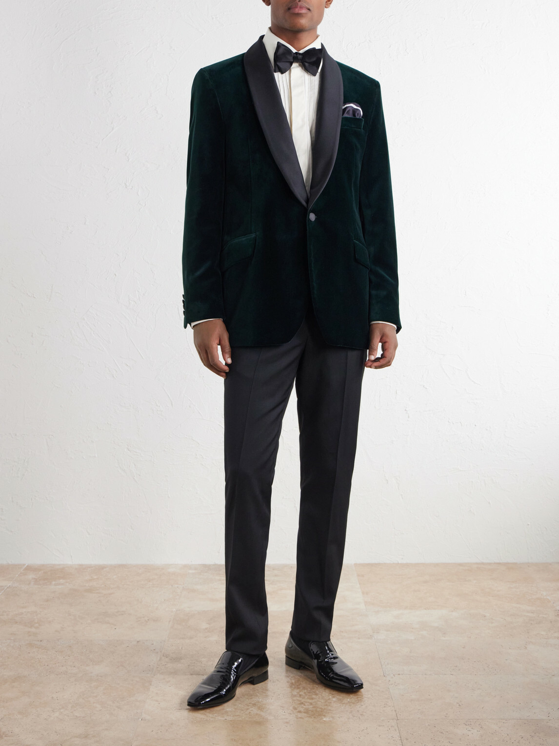 Favourbrook - Satin-Trimmed Cotton-Velvet Tuxedo Jacket - Green
