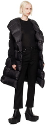 Rick Owens Black Porterville Hooded Down Vest