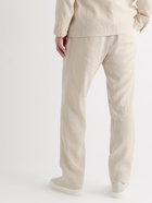 GIORGIO ARMANI - Pleated Silk-Blend Suit Trousers - Neutrals - IT 48