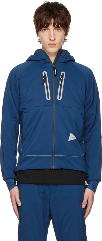 Photo: and wander Blue Hooded Jacket