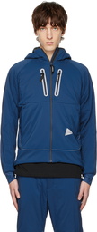 and wander Blue Hooded Jacket