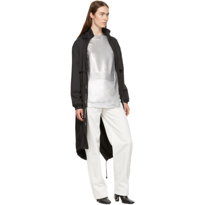 Paco Rabanne Black Nylon Bodyline Parka Paco Rabanne