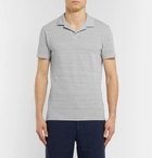 Orlebar Brown - Felix Mélange Cotton-Piqué Polo Shirt - Gray