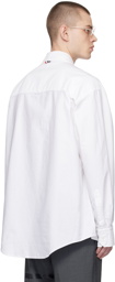 Thom Browne White 4-Bar Shirt
