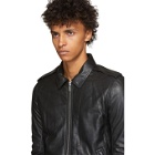 Rick Owens Black Blister Leather Rotterdam Jacket