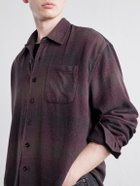 Our Legacy - Above Checked Cotton-Blend Flannel Shirt - Brown