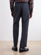 Kaptain Sunshine - Straight-Leg Wool, Linen and Hemp-Blend Suit Trousers - Gray