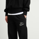 Late Checkout Men's Script Joggers in Black/White