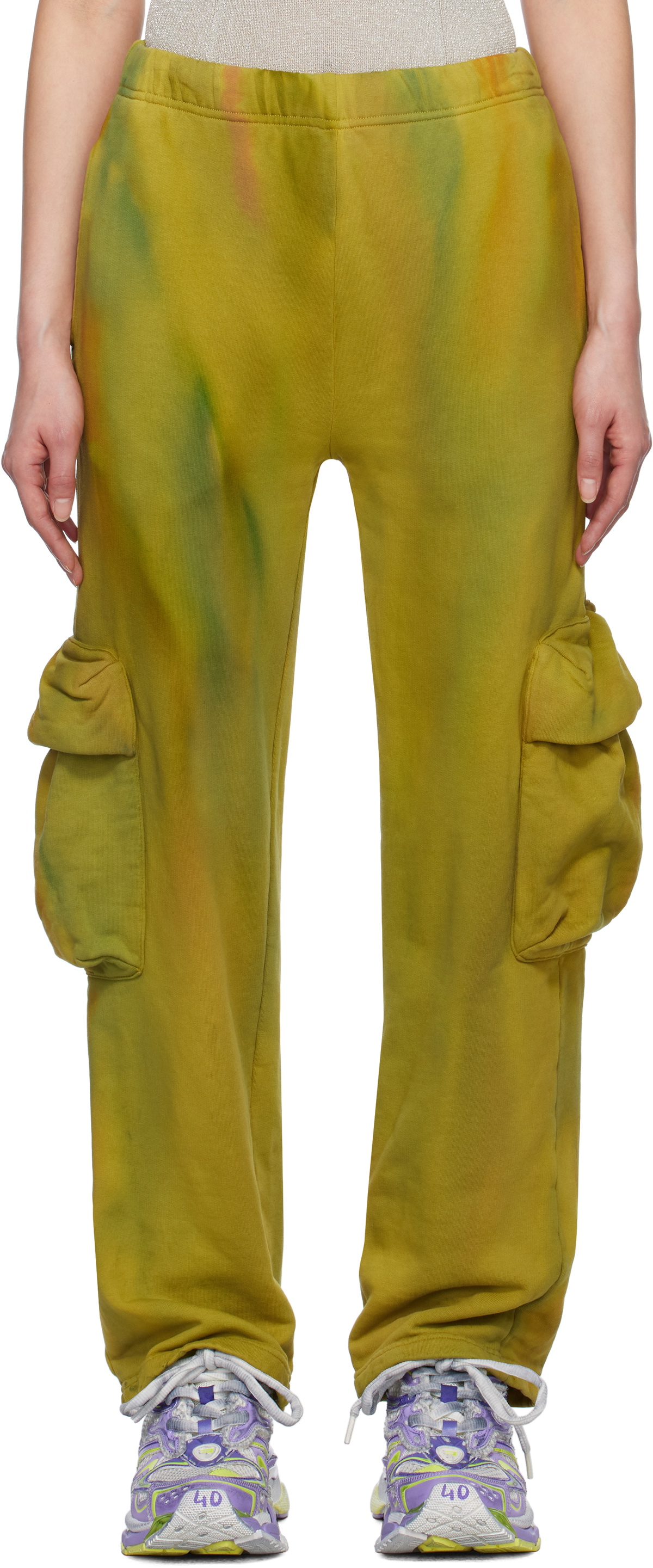 Collina Strada Khaki Straight-Leg Cargo Pants