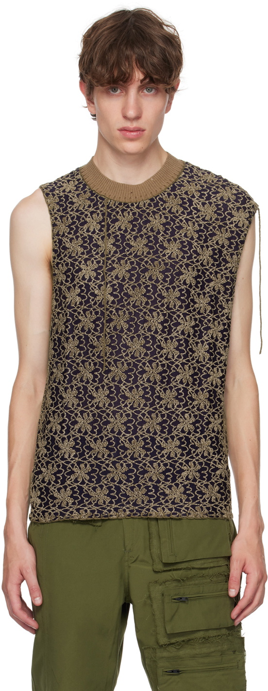 Andersson Bell Navy Flower Ash Vest Andersson Bell