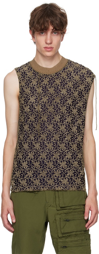 Photo: Andersson Bell Navy Flower Ash Vest