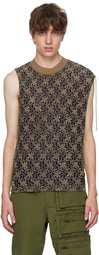 Andersson Bell Navy Flower Ash Vest