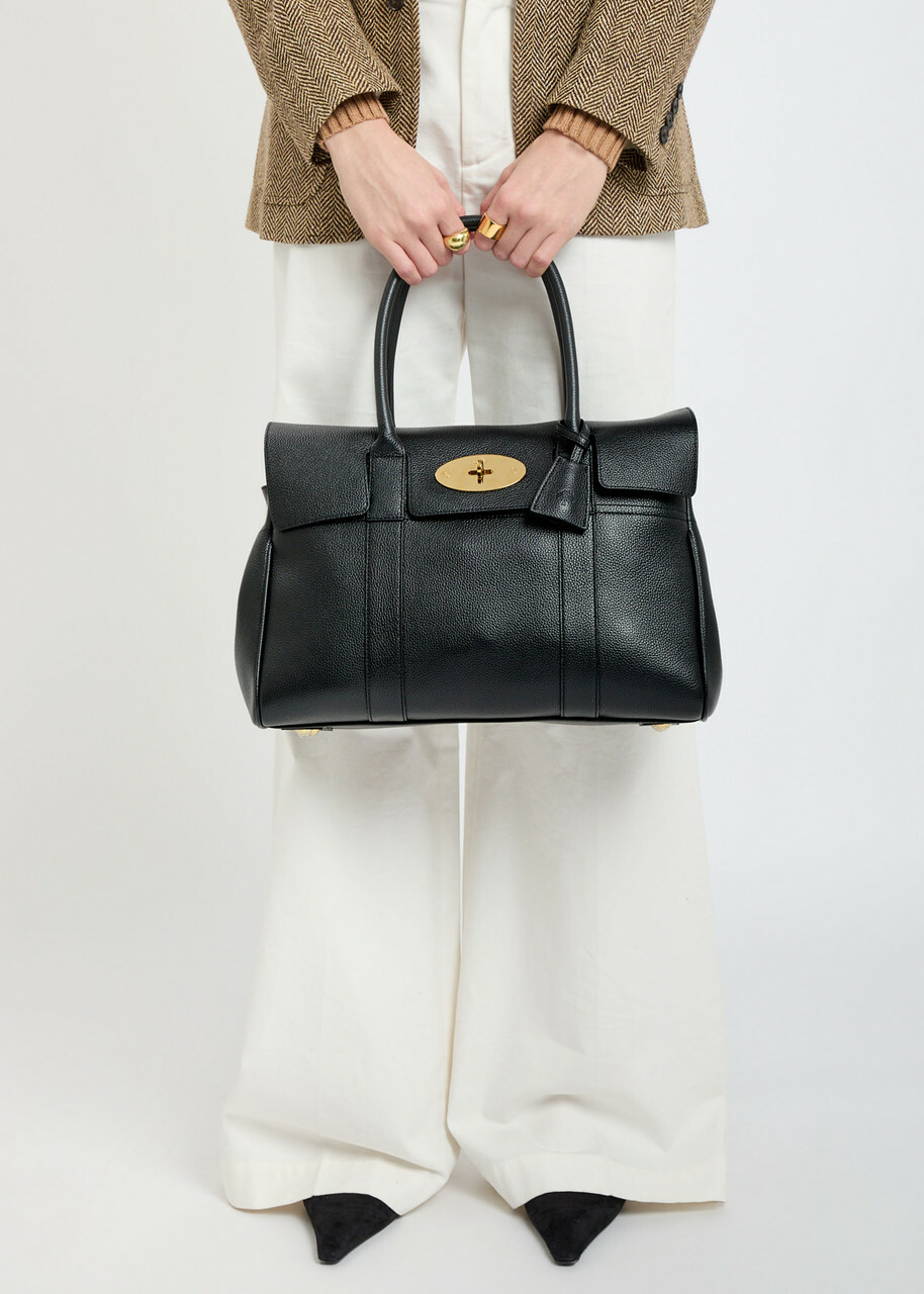 Mulberry Bayswater Small Grained Leather Shoulder bag - Black - One Size