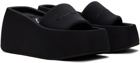 Alexander Wang Black Taji Platform Slides