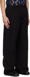 EGONlab Black Sculpted Track Trousers