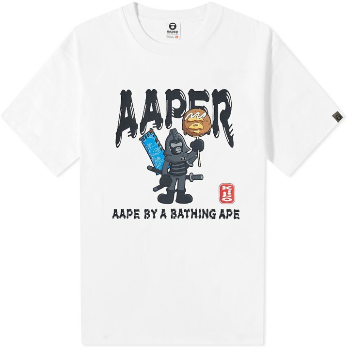 Photo: AAPE Men's Planet R T-Shirt in White