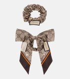 Gucci GG set of 2 silk scrunchies