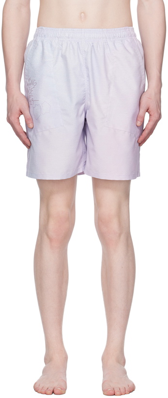 Photo: Objects IV Life Purple Printed Swim Shorts