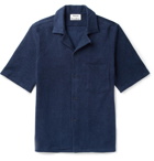 Acne Studios - Jef Camp-Collar Cotton-Terry Shirt - Navy