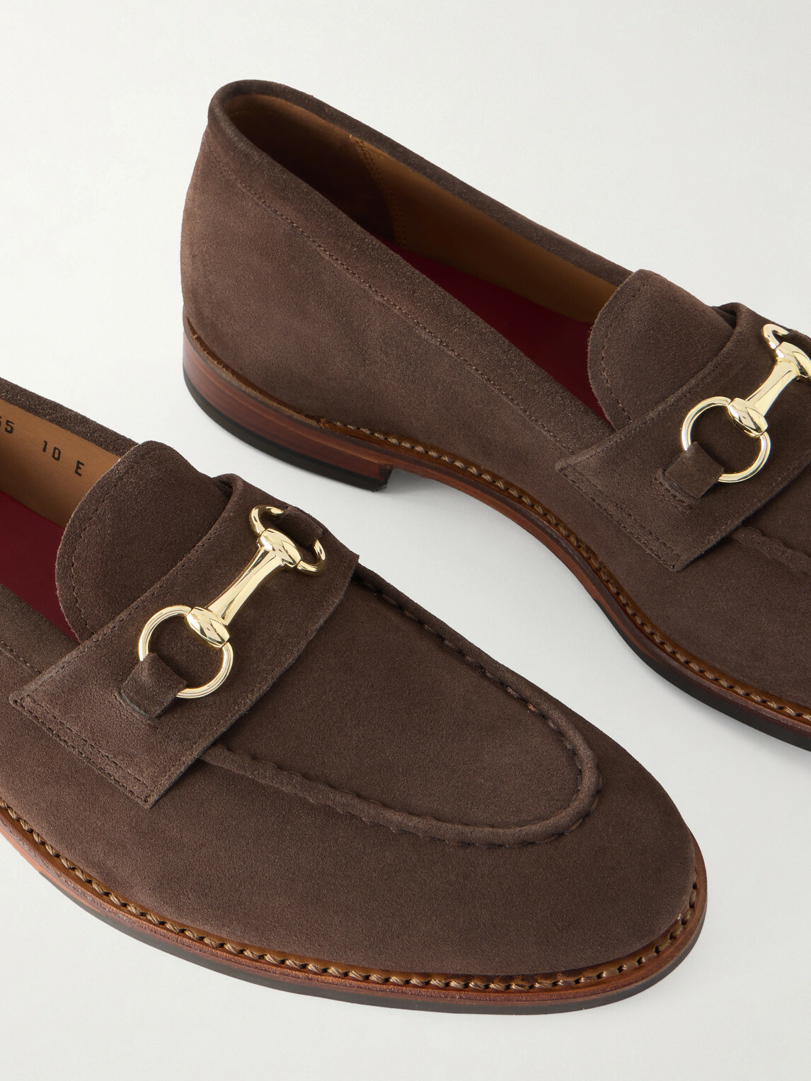Grenson - Franklin Horsebit-Embellished Suede Loafers - Brown