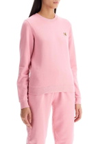 MAISON KITSUNE fox head regular fit unisex sweatshirt Pink