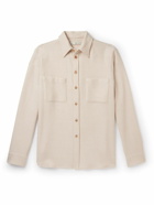 UMIT BENAN B - Wool, Silk and Cashmere-Blend Shirt - Neutrals