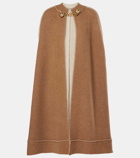 Stella McCartney Wool-blend bouclé cape