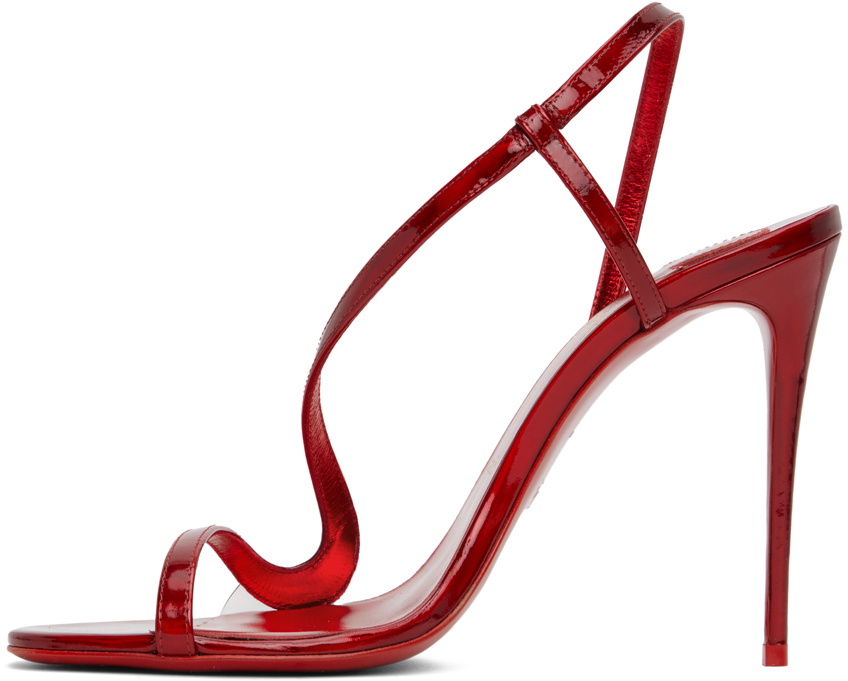 Christian Louboutin Red Rosalie Heeled Sandals