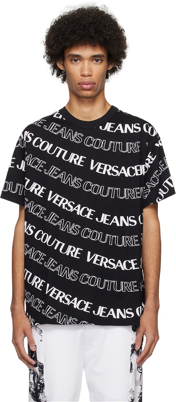 Photo: Versace Jeans Couture Black Jacquard T-Shirt