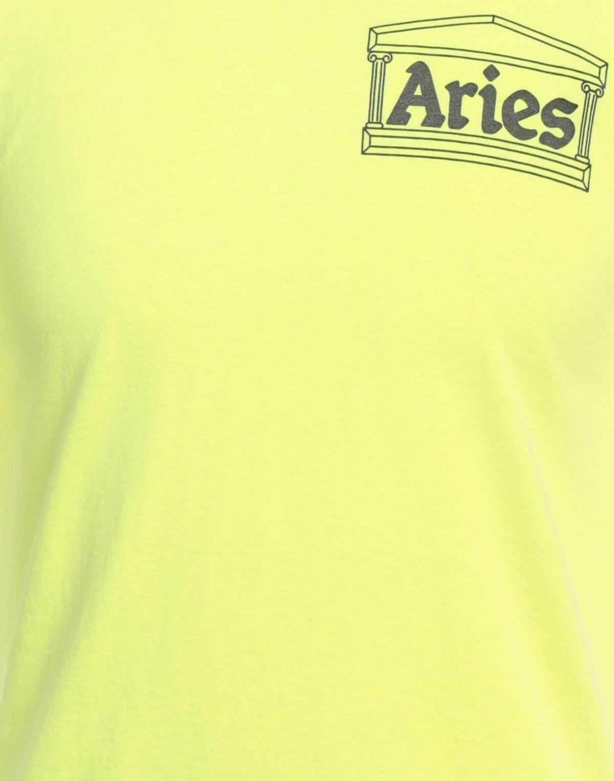 Aries Mens T-shirt in Yellow