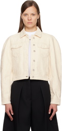 JACQUEMUS Off-White 'The Ovalo de-Nîmes' Denim Jacket
