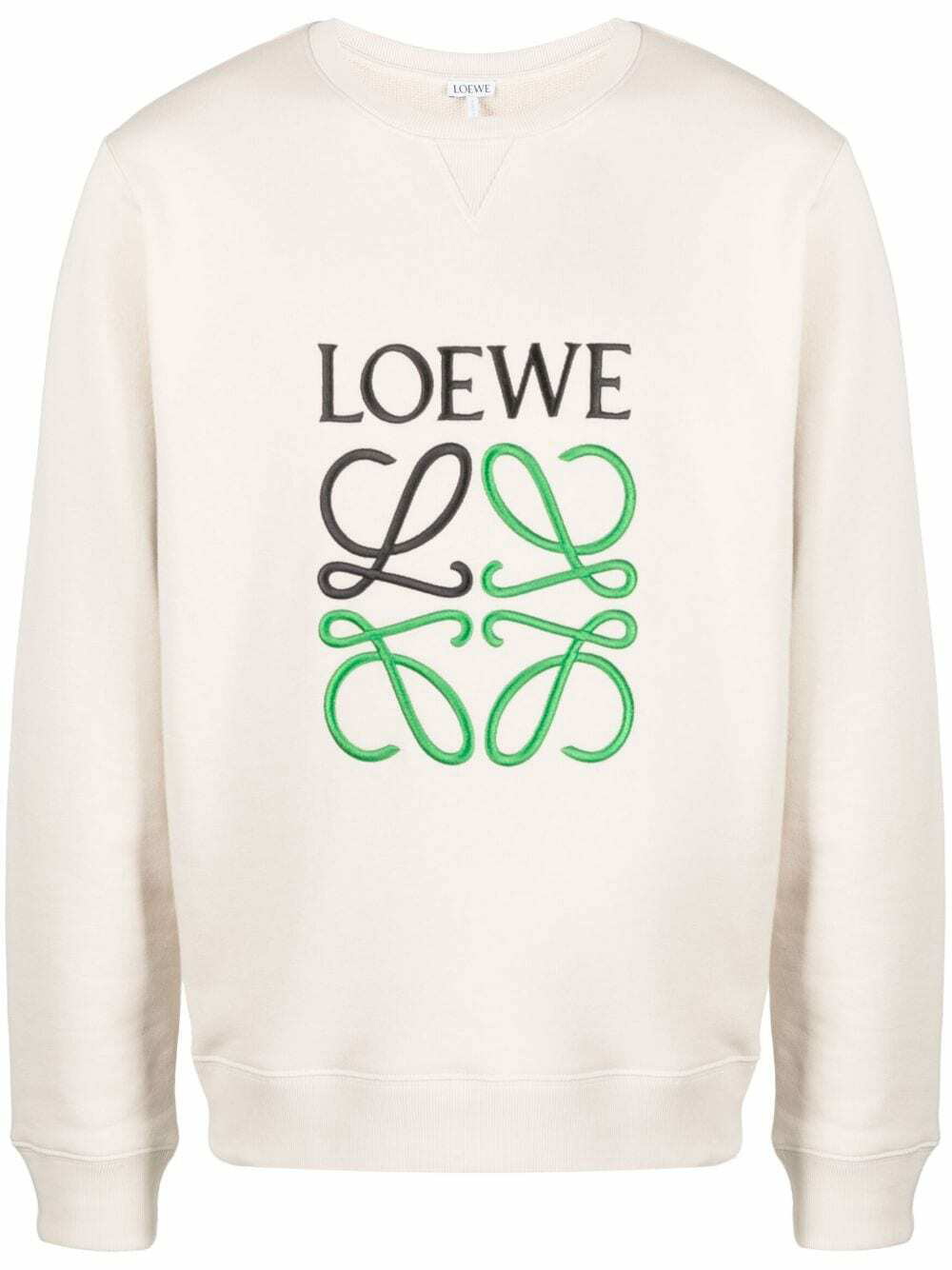 Loewe - Logo-Appliquéd Cotton And Silk-Blend Jersey T-shirt - Off-white  Loewe