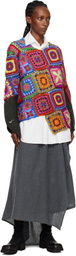 Comme des Garçons Homme Plus Multicolor Multi Fabric Crochet Stitch Motif Knit Sweater