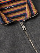 Paul Smith - Cotton-Blend Jersey Half-Zip Sweatshirt - Gray