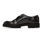 Maison Margiela Black and Grey Spliced Moccasin Loafers