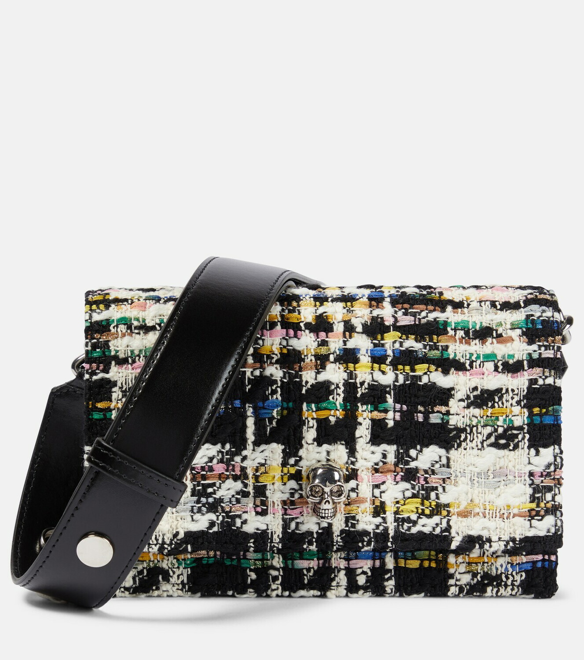 Alexander McQueen Skull Small tweed crossbody bag Alexander