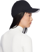 Courrèges Black Signature 'AC' Cotton Cap