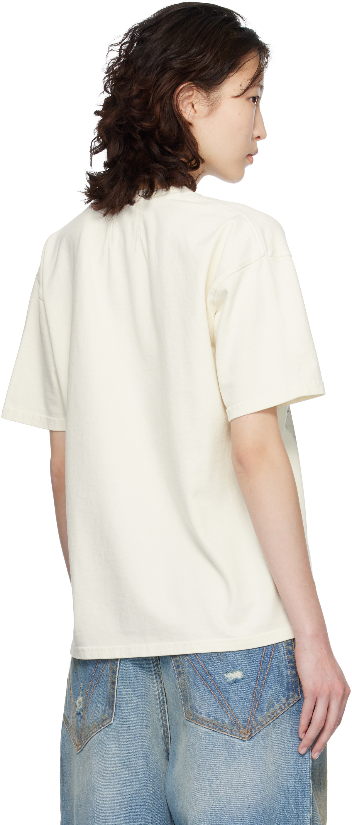 Rhude Off-White Virgin Islands Script T-shirt