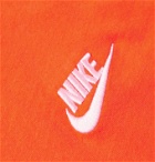 Nike - Sportswear Club Logo-Embroidered Cotton-Jersey T-Shirt - Orange